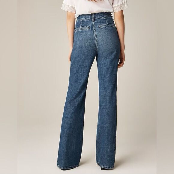 NWT J CREW High-rise flare jean in “Lexi Kay Wash” medium wash - Picture 3 of 8